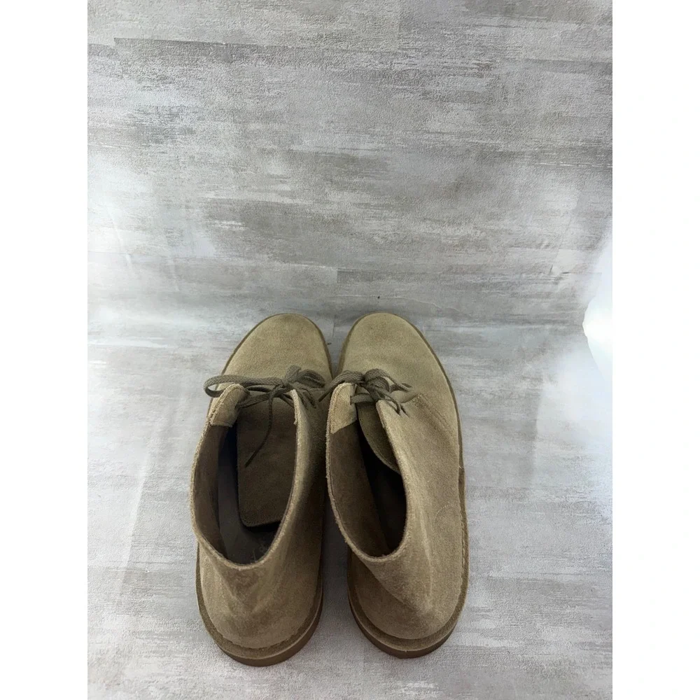 Clarks Men Desert Boots Olive Green Suede Chukka Ankle Boots 61139099 Size 11M
